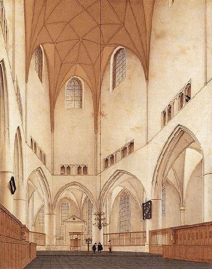 Pieter Jansz Saenredam Interior of the Choir of Saint Bavo's Church at Haarlem. Spain oil painting art